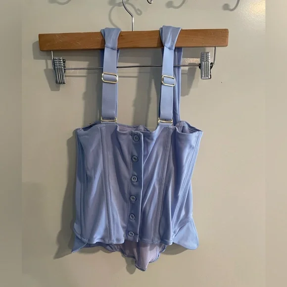 Elegant Blue Women's Top - Picture 6 of 14